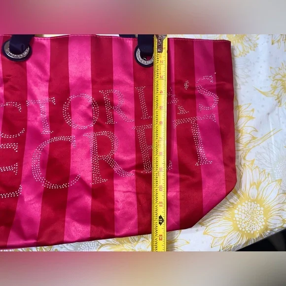 Victoria's Secret Bold Red and Pink Tote - Picture 5 of 9